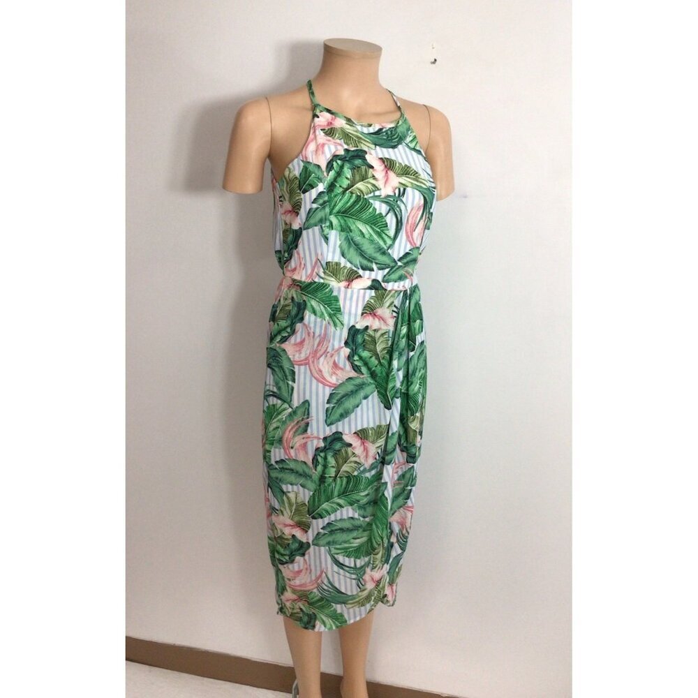 Japna Floral Midi Dress Womens Small